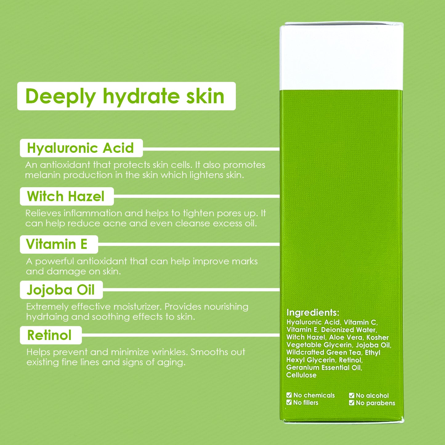 Hyaluronic Acid Serum for Intense Moisturization and Rejuvenation