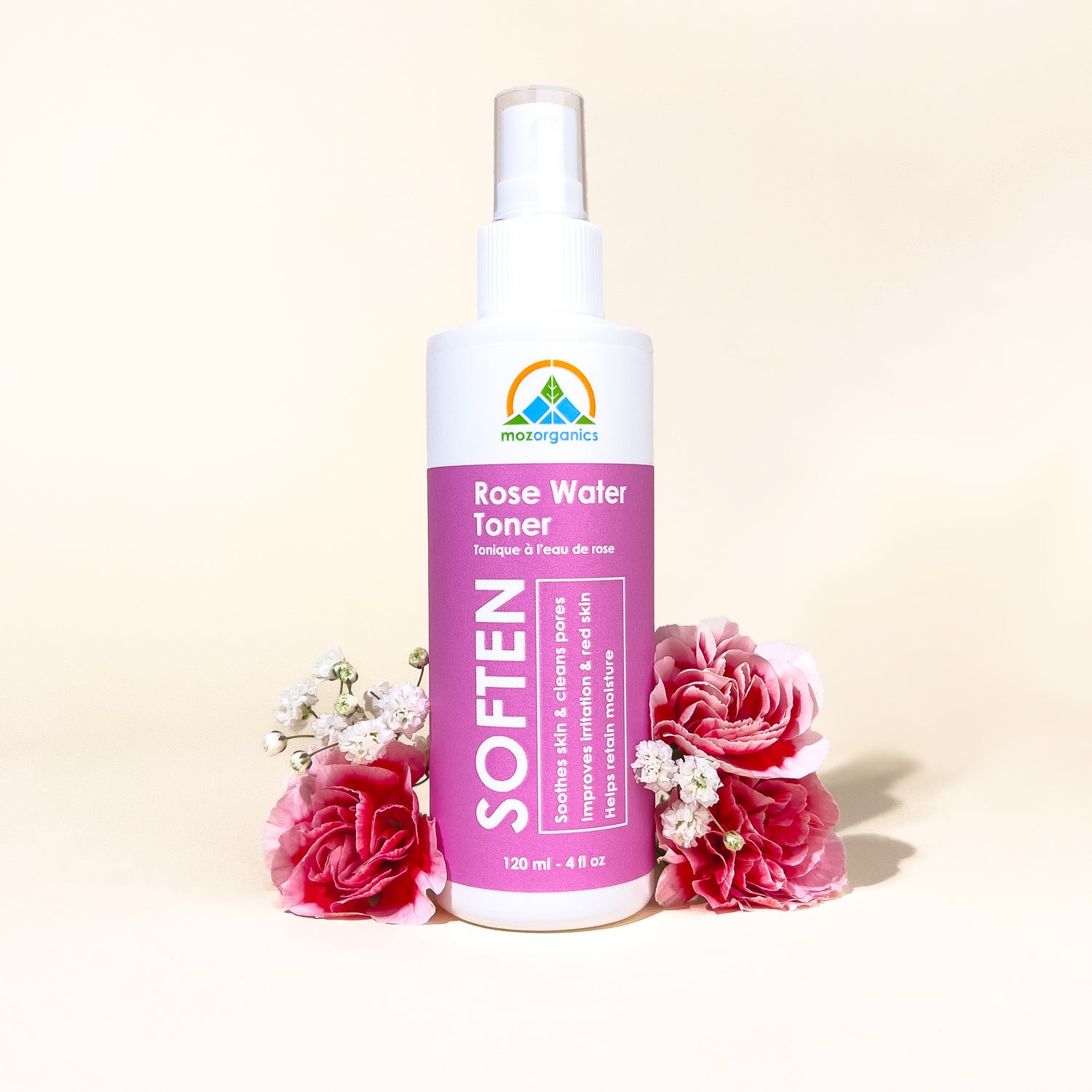 Organic rose water toner: best facial spray for redness and irritation